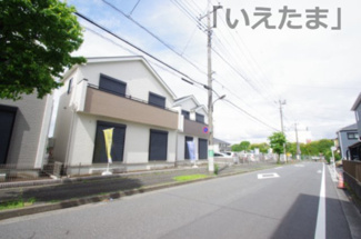【前面道路含む現地写真】 | 【仲介手数料無料！！】府中市日新町3丁目　新築戸建て（全16棟）M号棟　5550万円 | 南道路