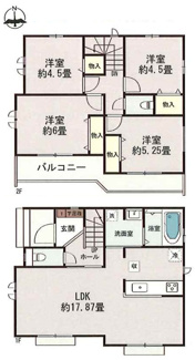 【間取り】 | 【仲介手数料無料！！】府中市日新町3丁目　新築戸建て（全16棟）N号棟　5350万円