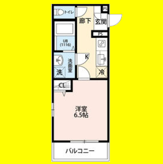 フルール野並　名古屋市賃貸　仲介手数料無料の間取り