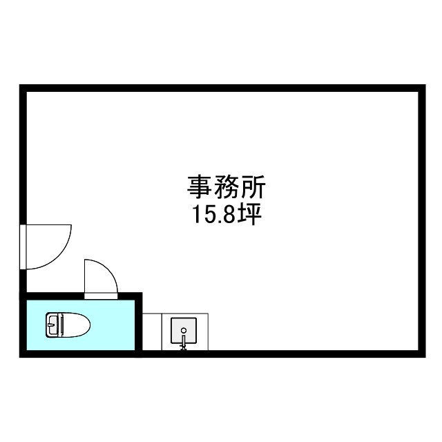 想定年間賃料52.80万　想定利回り9.10％　鉄筋コンクリート造の間取り