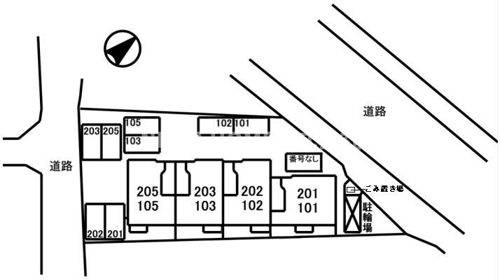 コーポ篠山の区画図