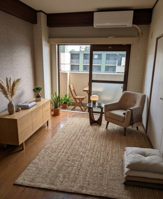 【居間・リビング】 | ライオンズマンション大名 | ※家具、雑貨等はCGです。