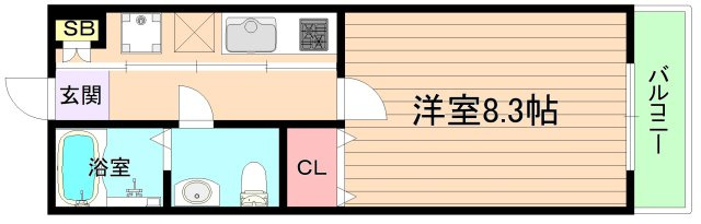 大阪市都島区内代町２丁目の賃貸マンションの間取り