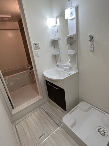 フジパレス高石駅北Ⅱの独立洗面台|独立洗面台、朝の身支度には欠かせません