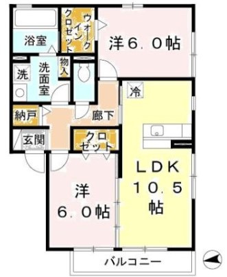 D’フォレスタ初芝の間取り
