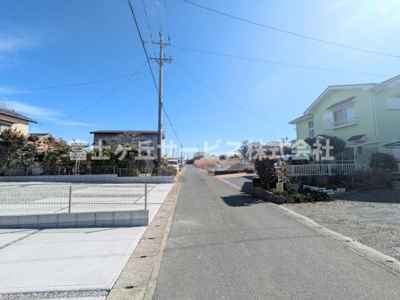 【前面道路含む現地写真】 | 磐田市福田 2期 新築一戸建て 1号棟 | 前面道路です