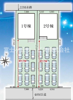 【区画図】 | 磐田市福田 2期 新築一戸建て 2号棟 | 2号棟の区画図です