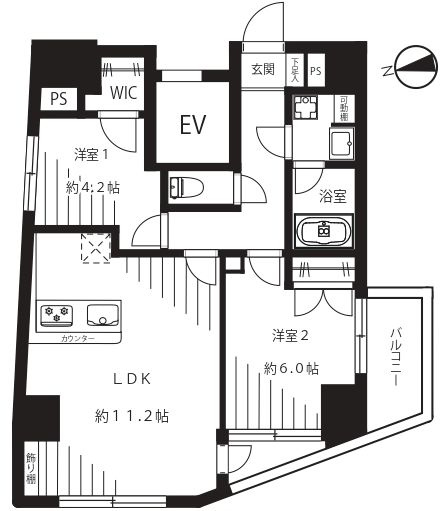 フェルクルールプレスト三ノ輪駅前の間取り|最上階・3方角部屋につきまして日当り・通風・眺望良好。新規リフォーム施工が完了致しましたのでいつでも内覧が可能です。安心のアフターサービス保証付きですのでご購入後も安心して暮らせます。