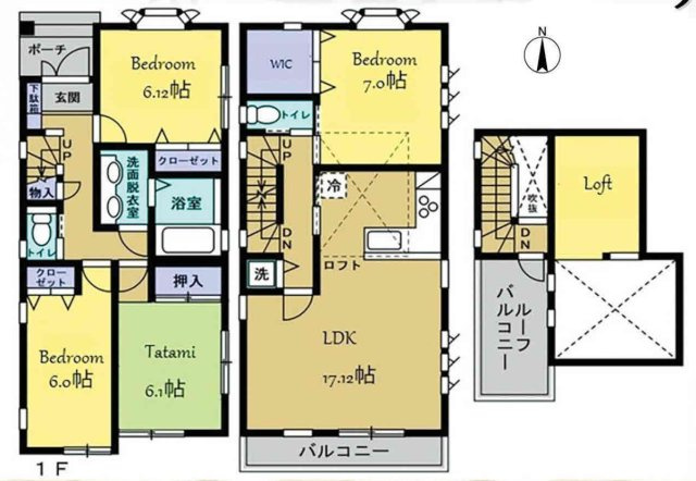 横浜市港北区新吉田東6丁目 中古戸建て【仲介手数料無料】の間取り