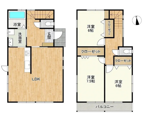 【間取り】 | 東区花立５丁目
