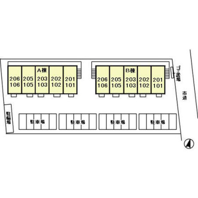 【区画図】 | クレールセゾンAB