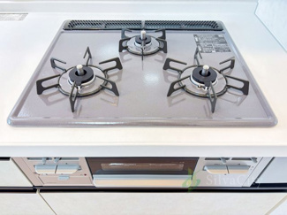 【キッチン】 | 調布第2コーポラス | 三口ガスコンログリル付