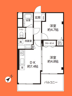 【間取り】 | 調布第2コーポラス