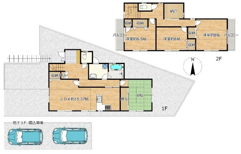 中古戸建　神戸市北区北五葉5丁目16の間取り|ご内覧はお気軽にリクラス不動産販売までお問合せください