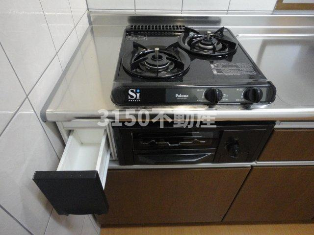 アヴェニール　エムズのキッチン|ガスコンロ