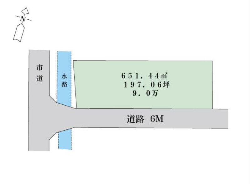 倉敷市下庄の土地図