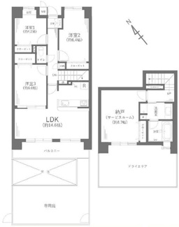 【間取り】 | ドラゴンマンション橋本十弐番館