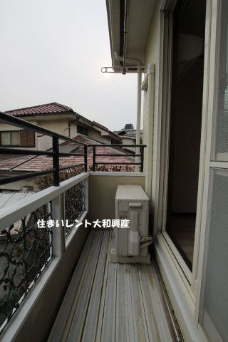 ウッディヒルズＡのバルコニー