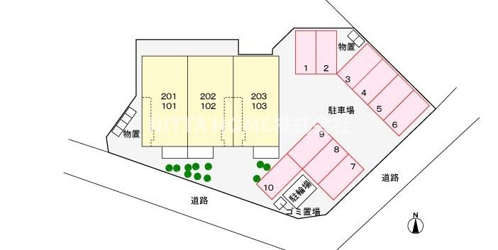 ビバーチェⅢの区画図