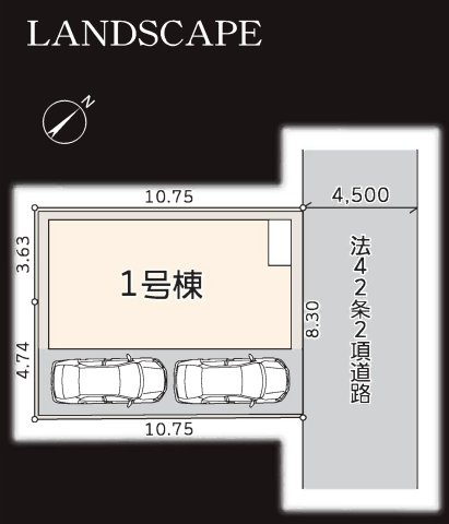 綾瀬市吉岡東新築1棟の区画図