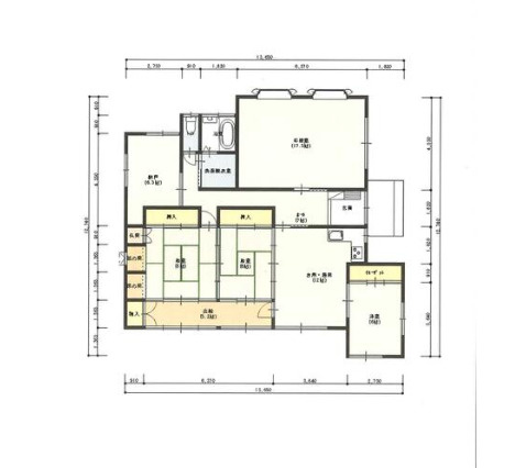 水戸市中丸町　中古戸建の間取り