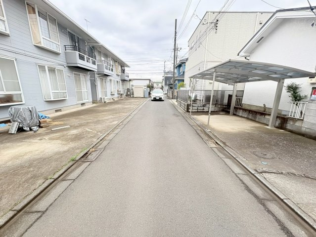 川越市広栄町　建築条件なし売地　東武東上線『川越駅』徒歩25分　【大塚小学区】の前面道路含む現地写真
