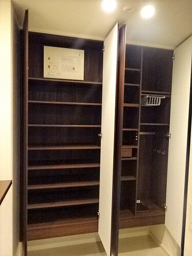 大阪ひびきの街　ザ・サンクタスタワーの収納|シューズボックス　※前回募集時／２０２５年５月の写真