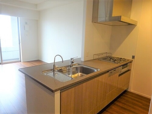 大阪ひびきの街　ザ・サンクタスタワーのキッチン|システムキッチン　※前回募集時／２０２５年５月の写真