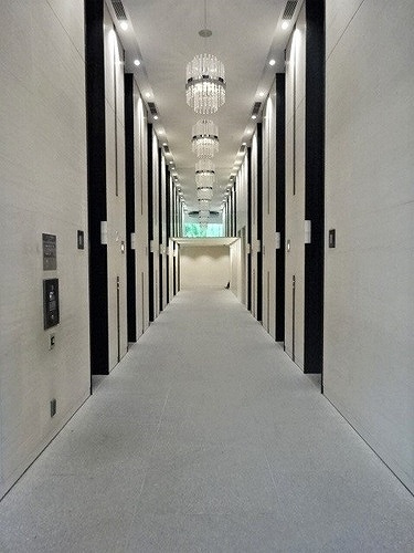 大阪ひびきの街　ザ・サンクタスタワーのその他|エレベータホール　※前回募集時／２０２５年５月の写真