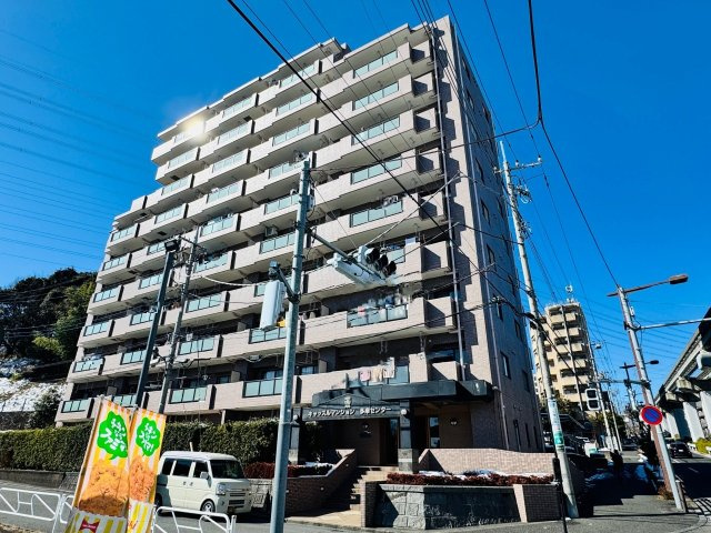 キャッスルマンション多摩センターの外観|～中央大学・明星大学駅徒歩4分　ペット飼育も可能なマンション　内装フルリノベ中～