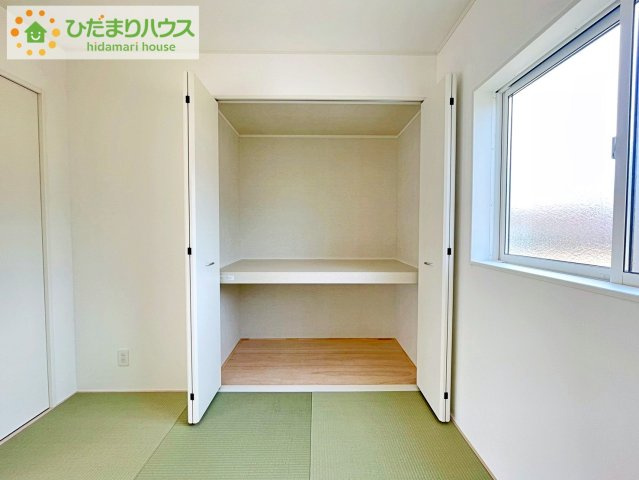 いわき市泉町下川第8　新築戸建　の収納|"和室にも大容量のクローゼット完備！
お布団やお子様のおもちゃなどがスッキリ収納できますね(^^♪"