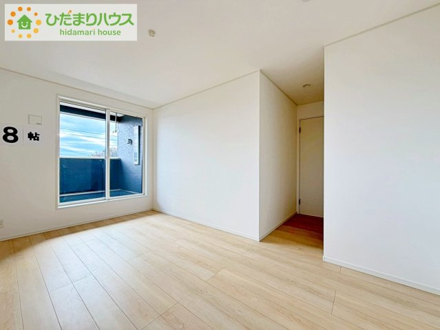 いわき市泉町下川第8　新築戸建　の寝室|大きなベッドを置いても余裕の広さの主寝室♪♪