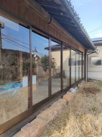 築年数不詳　菊池市下河原日向　古民家の庭