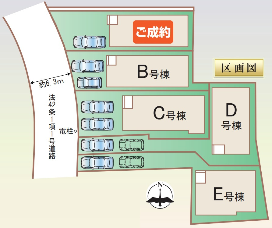明石市二見町東二見の区画図