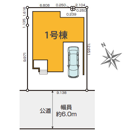 板橋区三園1丁目　自然豊かな住環境　ゆとりの邸の区画図