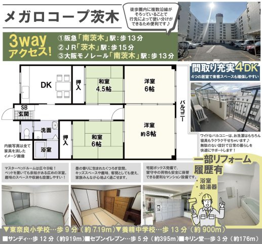 メガロコープ茨木の間取り