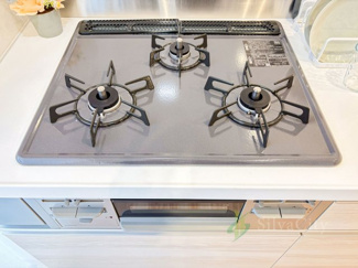 【キッチン】 | 調布南コーポラス | 三口ガスコンログリル付