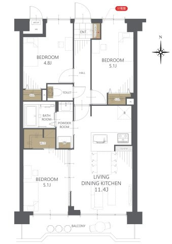 【間取り】ヒューマンスクエア南柏 
