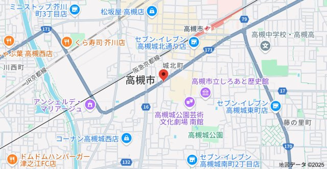セレニテ高槻の地図
