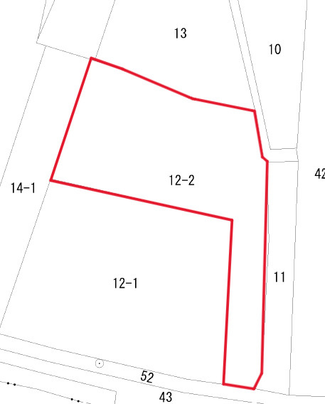 安城市箕輪町半夏の区画図