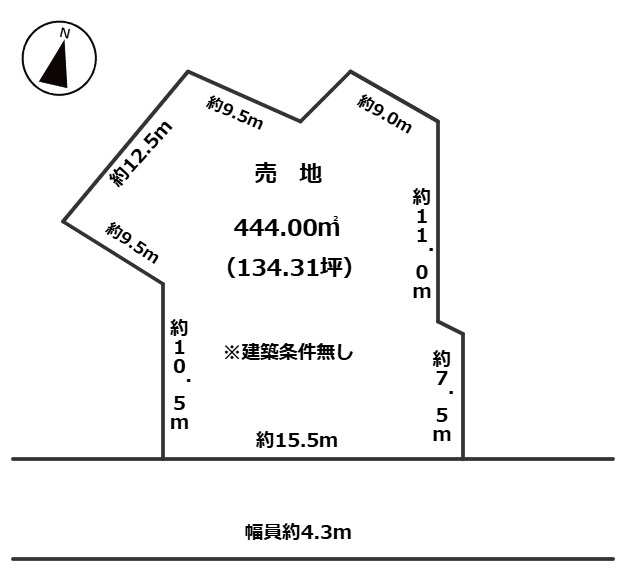 西尾市西幡豆町西岡割34-2の土地図