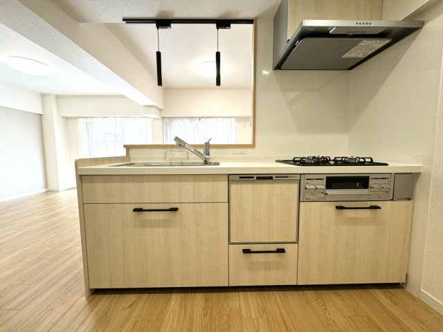 真栄マンション植田のキッチン|使いやすいキッチンです