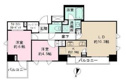 【間取り】 | 58.33㎡2LDK【パークハウス本郷三丁目アーバンス】