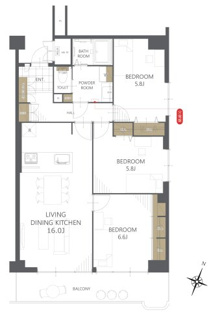 【間取り】ハイツ伝馬町 