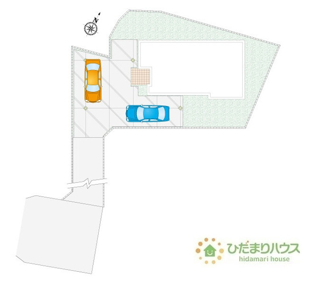 【区画図】 | 坂東市岩井　新築戸建　5号棟 | 敷地広々70坪！！広ーいお庭で家庭菜園なども実現できちゃいますね(*^^)v