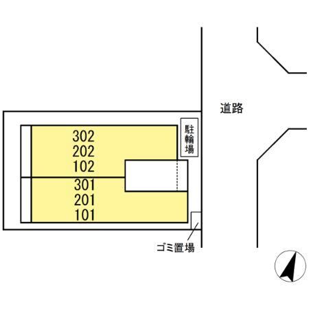 ラピスラズリ東林間の区画図