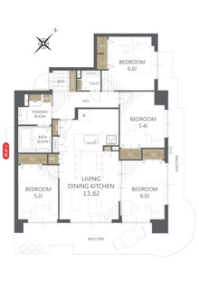 【間取り】アーバンタワー大曽根 