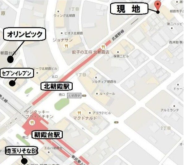 メゾン朝霞台の地図