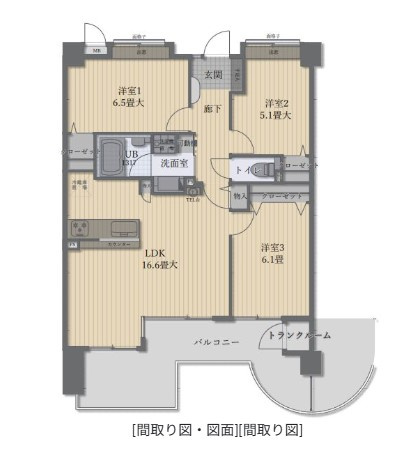 アーバンパレス室見河畔の間取り|間取り図です☆
