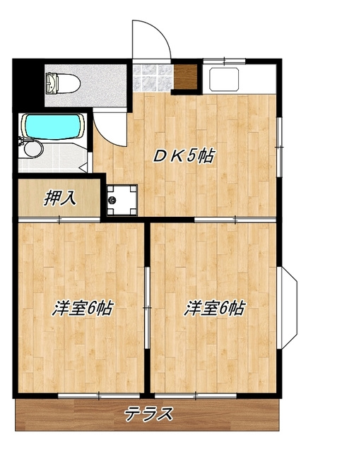 シャンポール溝口の間取り|間取りです